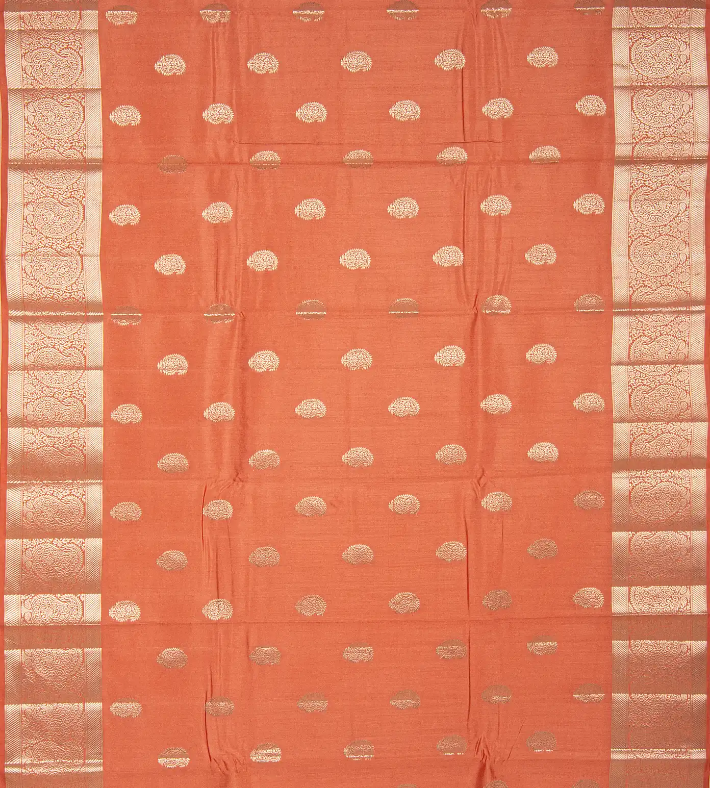 Peach Chaniya Silk Saree2