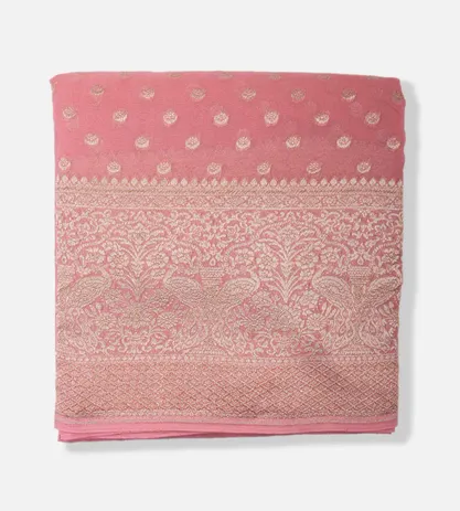 Pink Banarasi Georgette Saree1