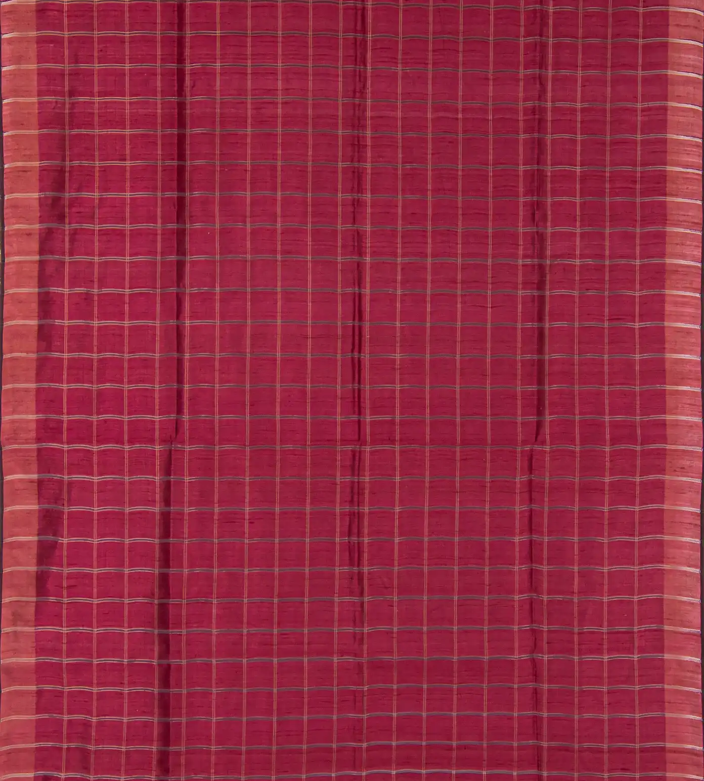 Deep Pink Tussar Saree2