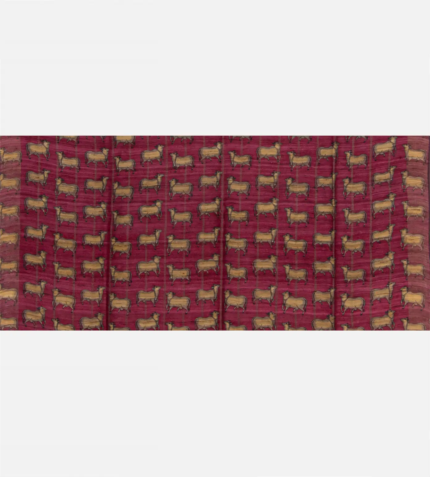 Deep Pink Tussar Saree4