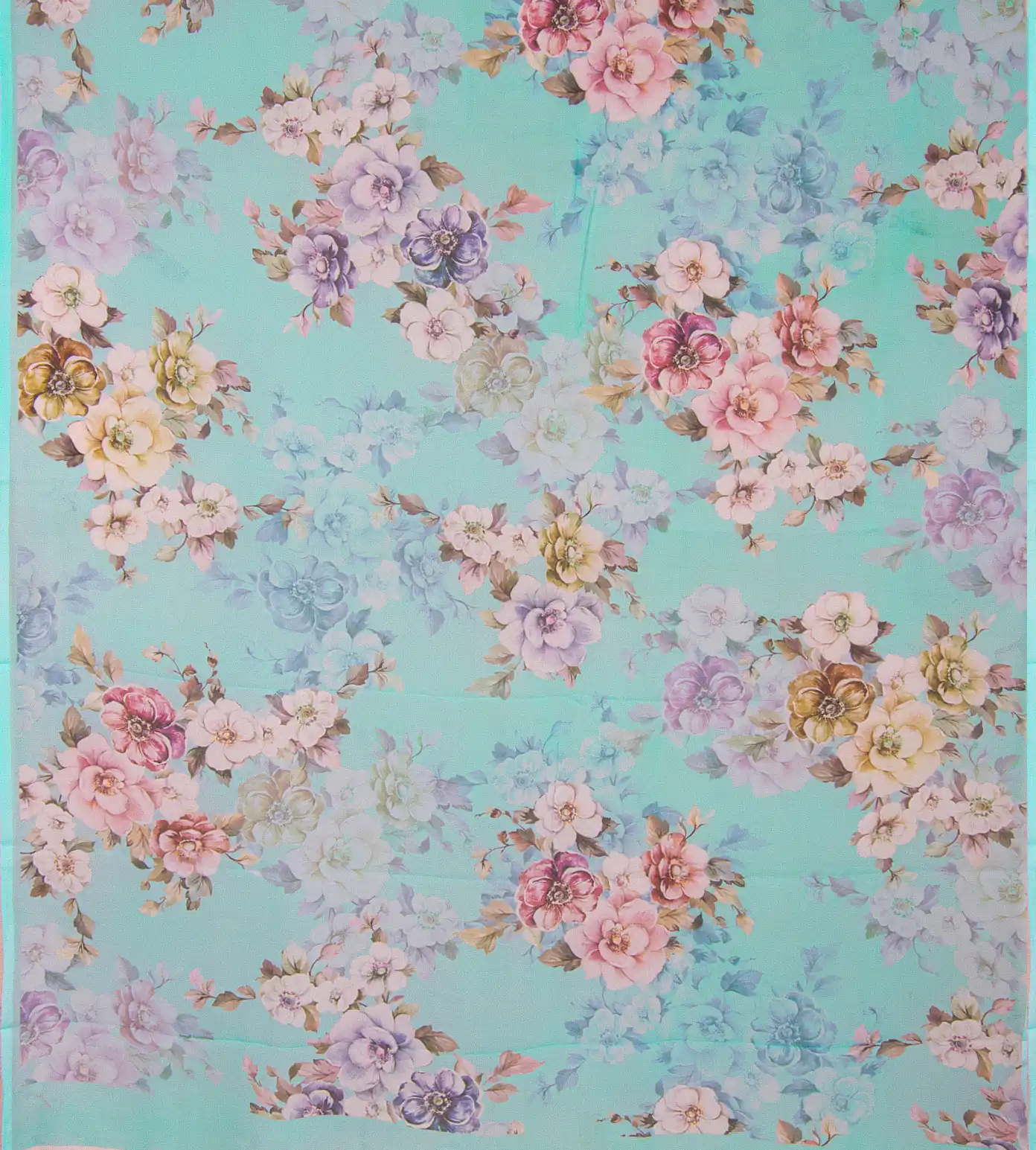 Light Blue Chiffon Saree3