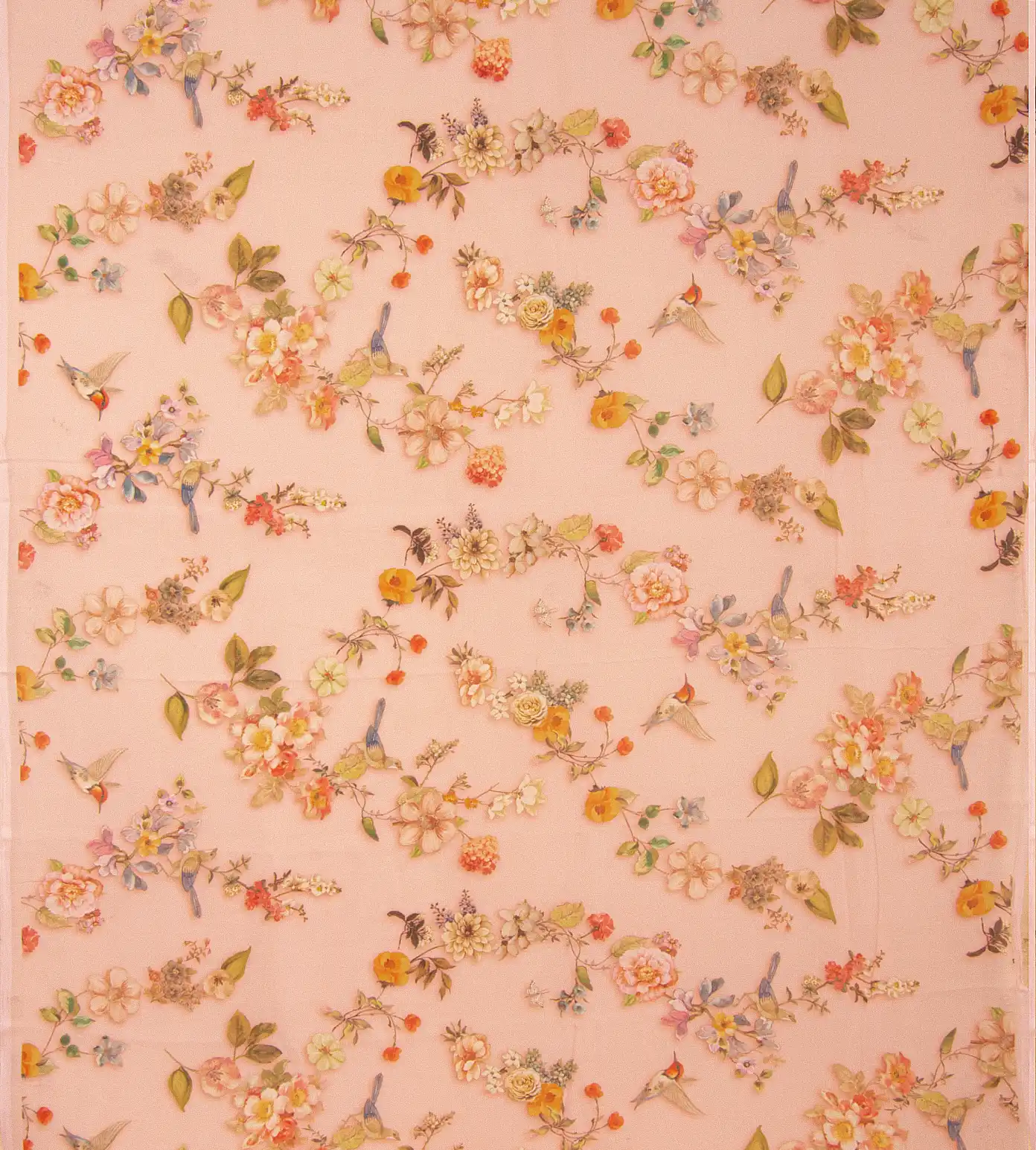 Light Peach Chiffon Saree2