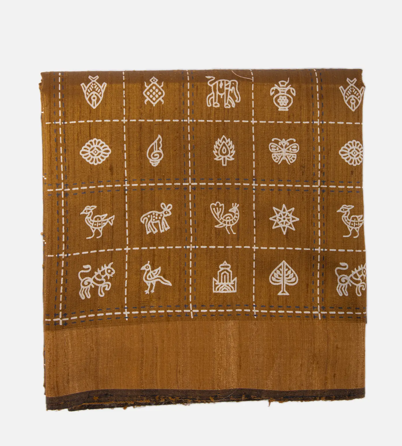 Yellow Tussar Saree1