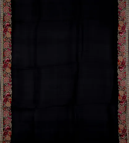 Black Organza Embroidery Saree2