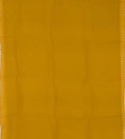 Yellow Organza Embroidery Saree2