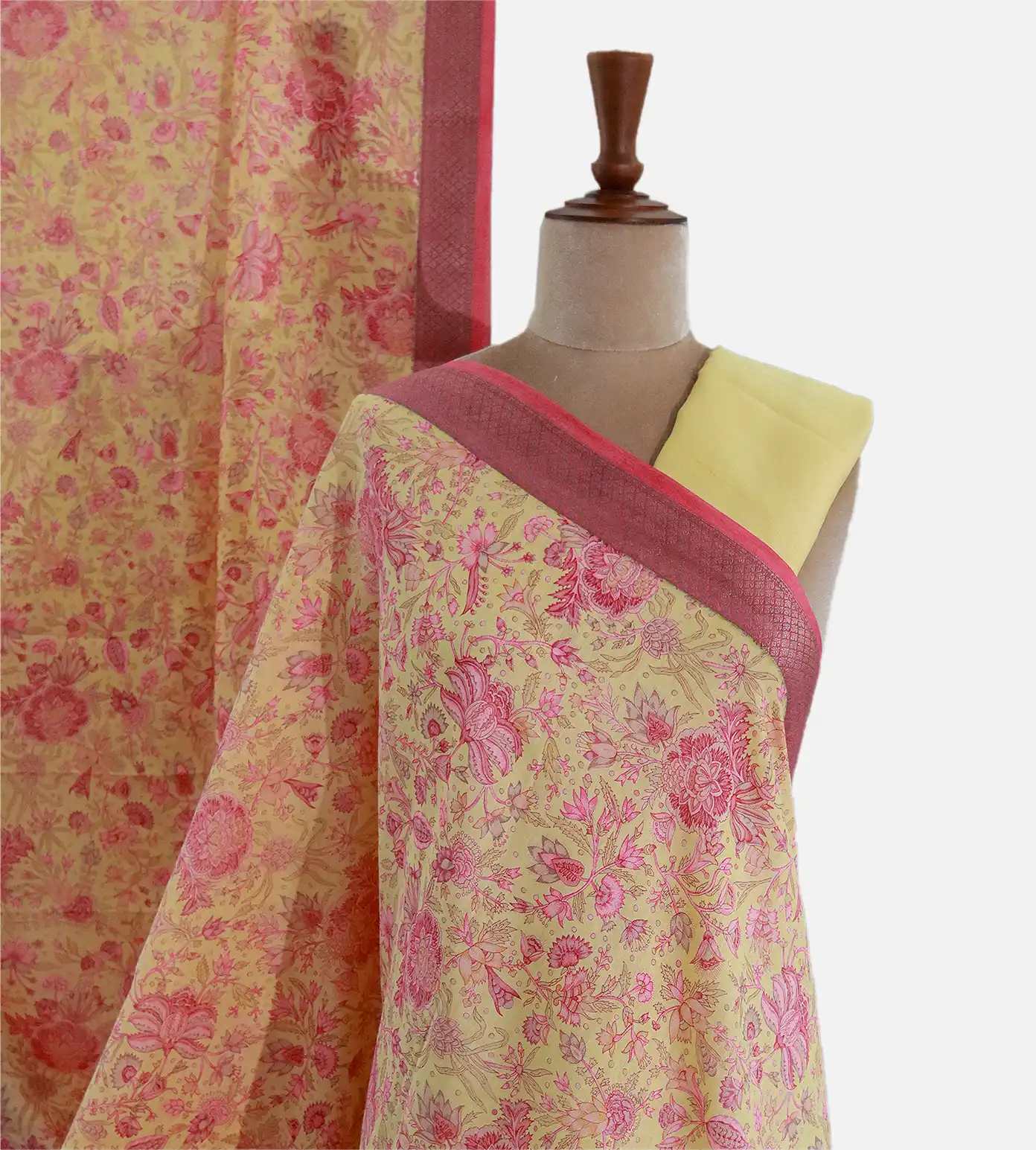 Yellow Chaniya Silk Saree1