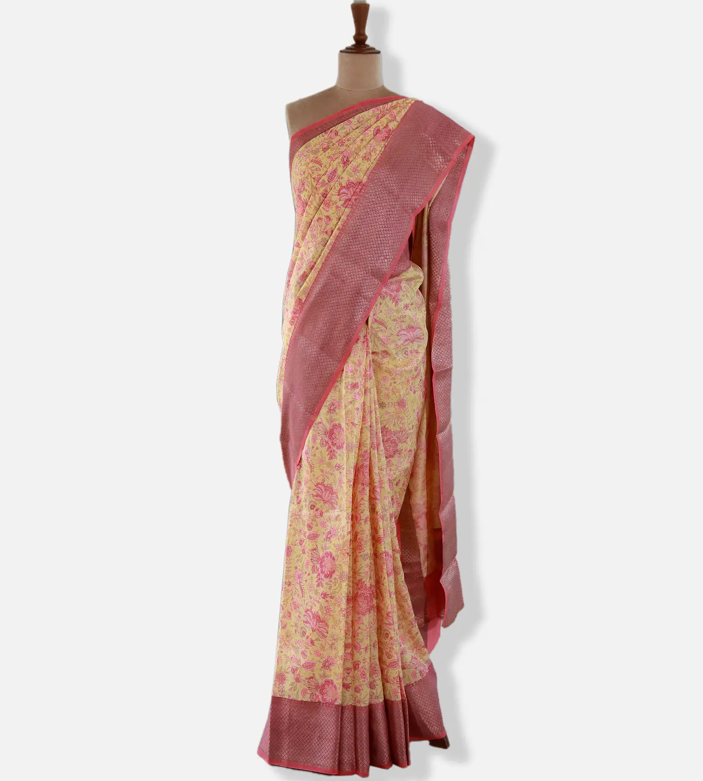 Yellow Chaniya Silk Saree2