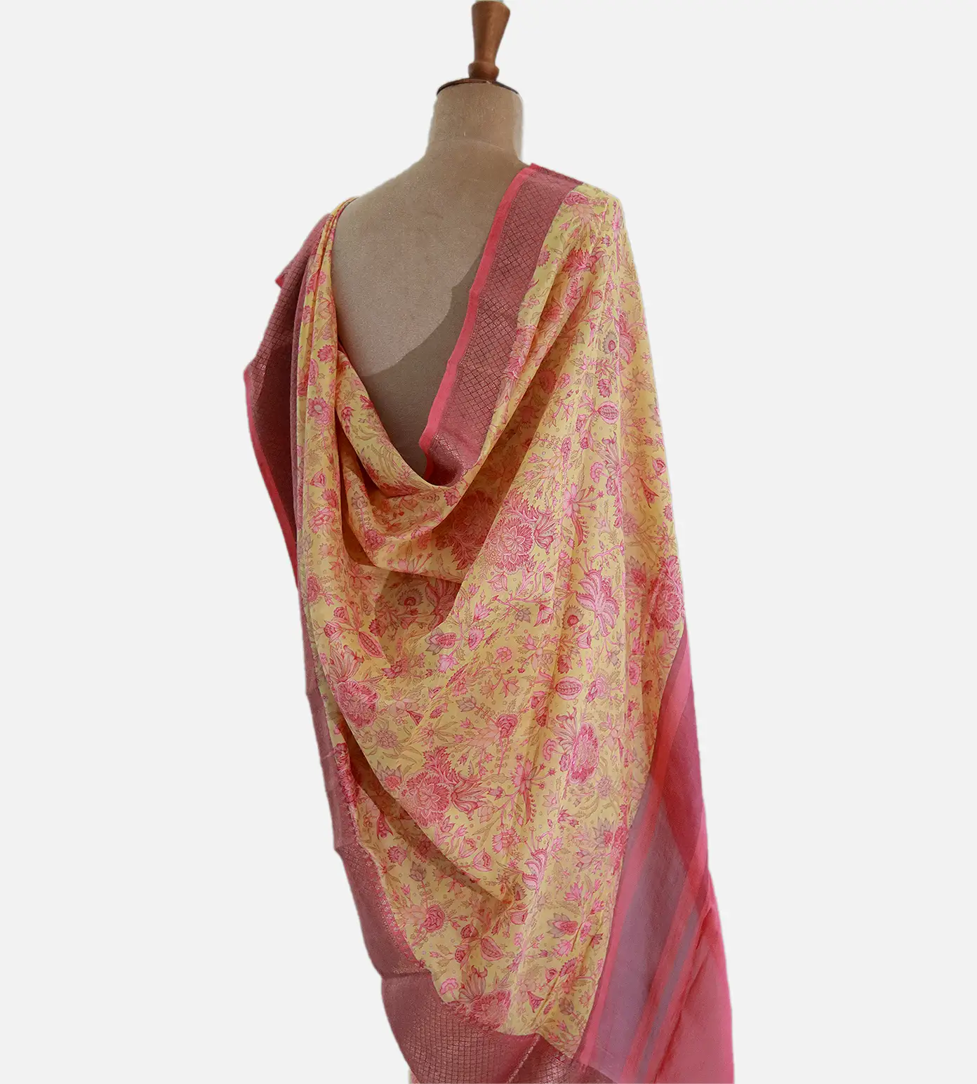 Yellow Chaniya Silk Saree3