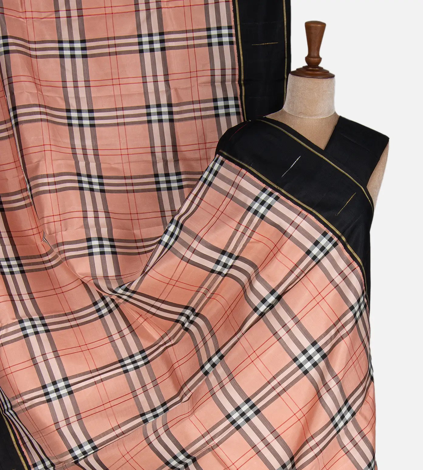 Light Peach Kanchipuram Silk Saree1