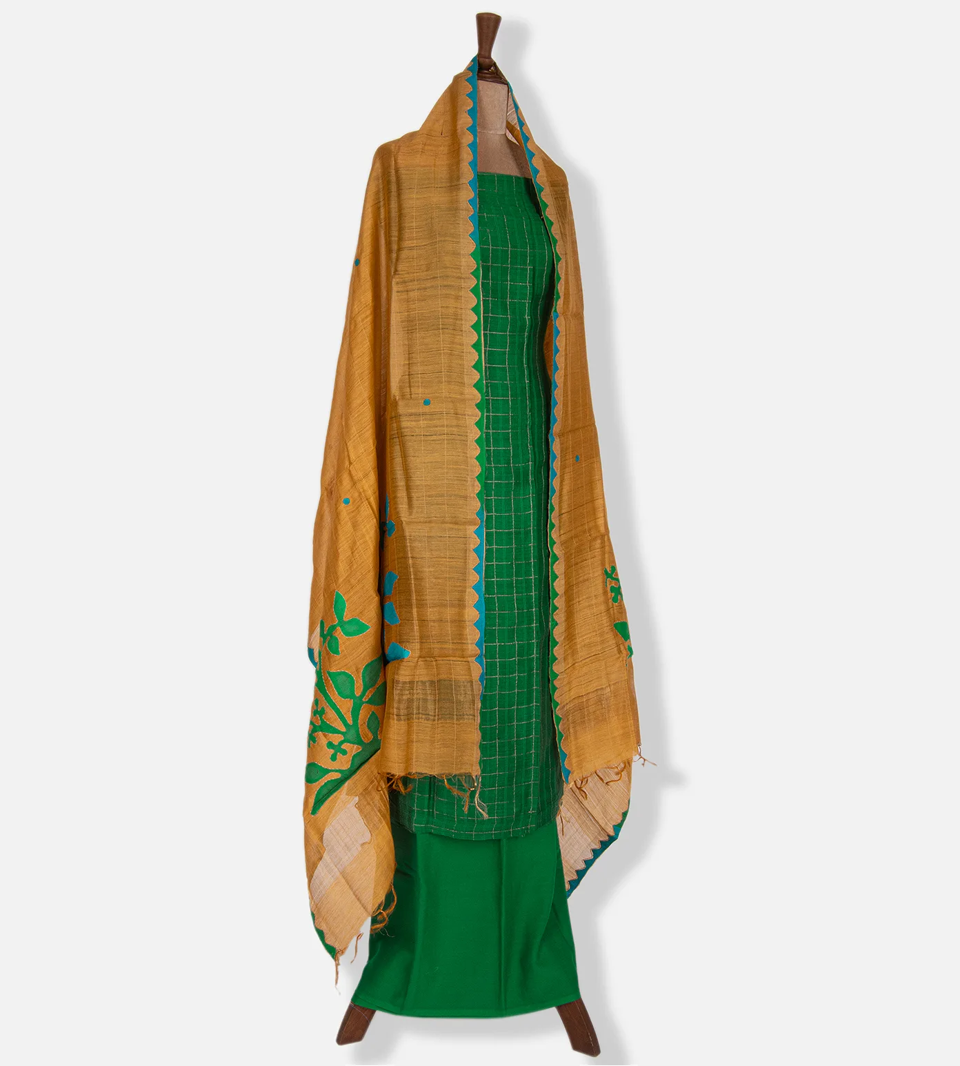 Green Tussar Salwar3