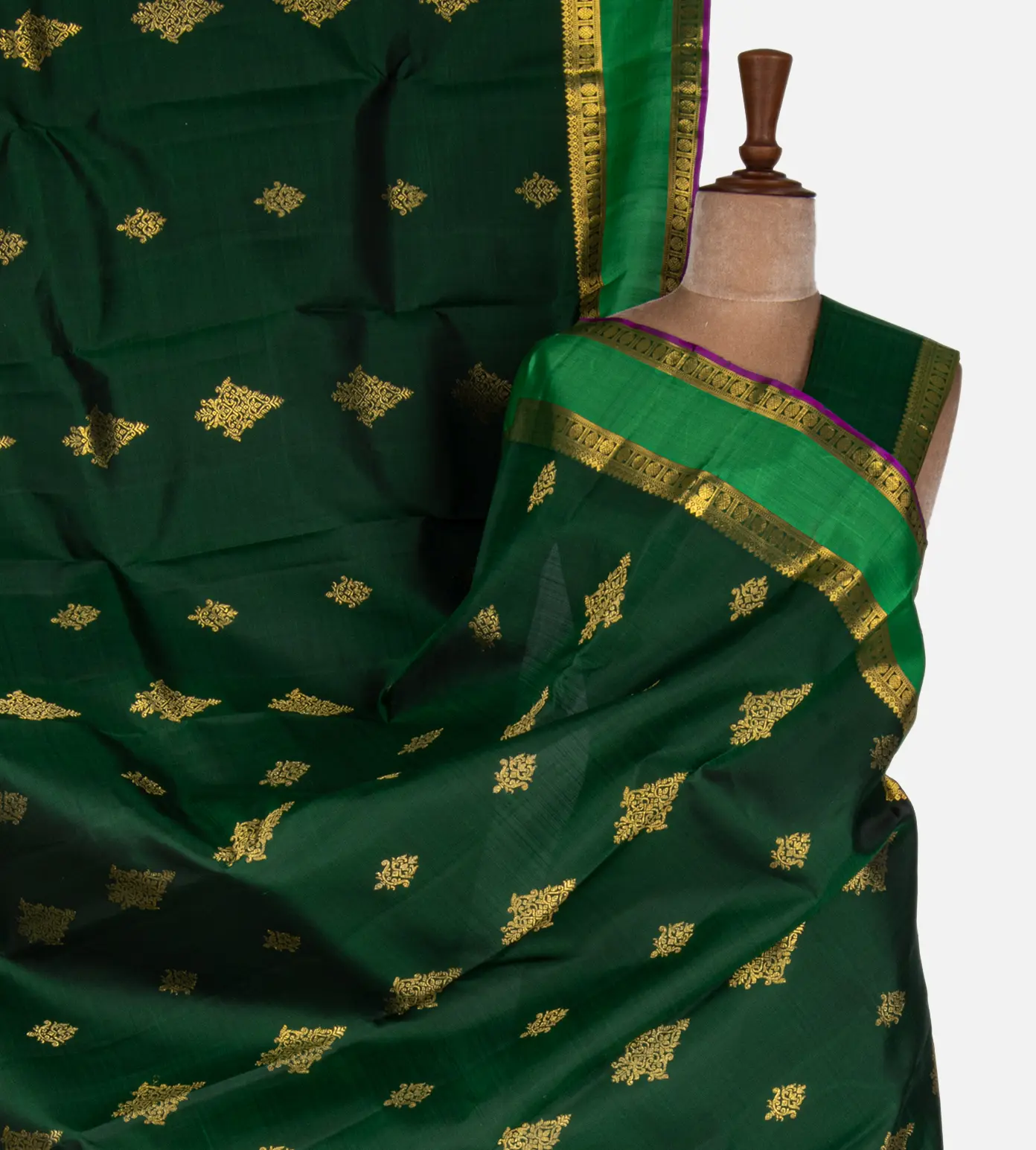 Green Kanchipuram Silk Saree1