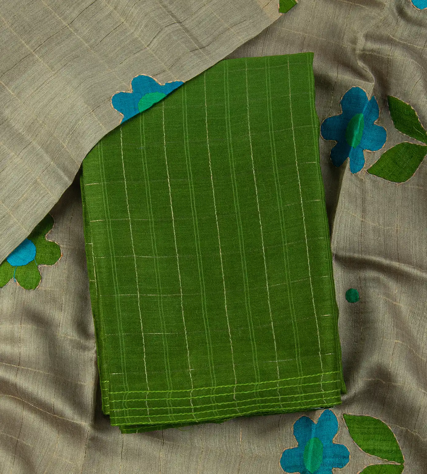 Green Tussar Salwar1