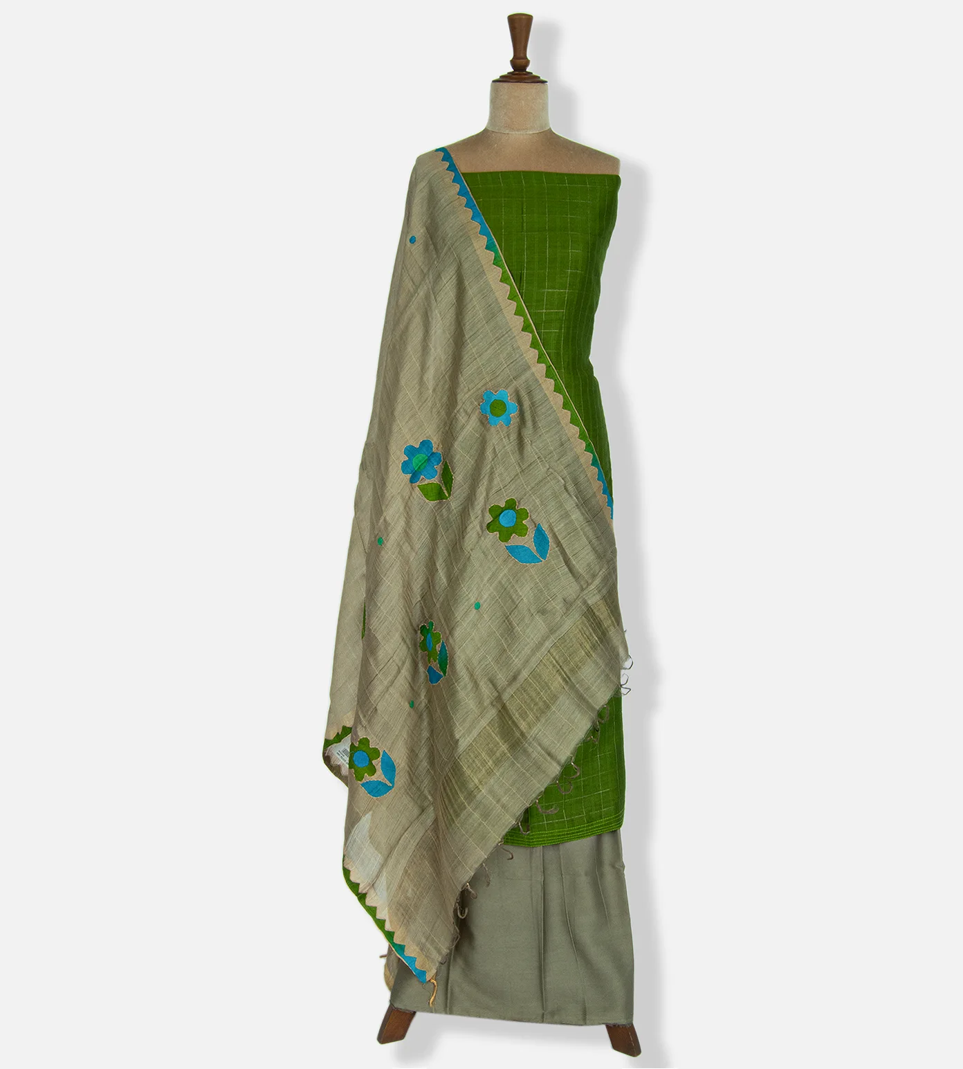 Green Tussar Salwar2