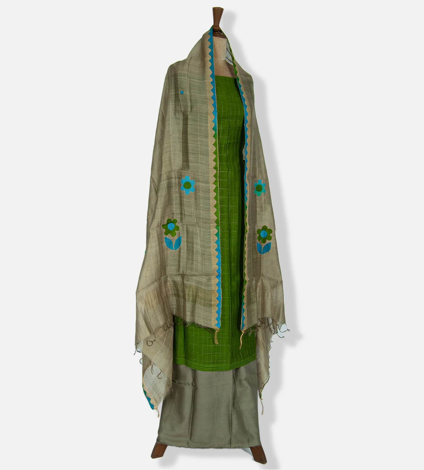 Green Tussar Salwar3