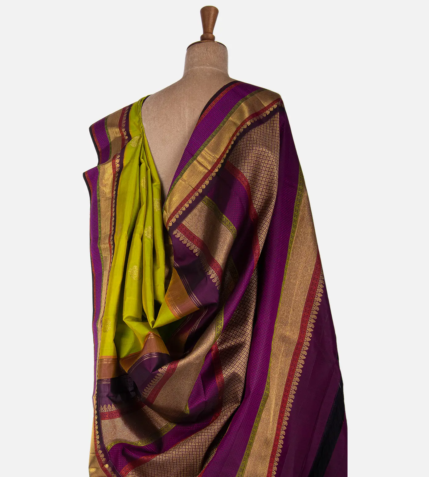 Light Green Kanchipuram Silk Saree3