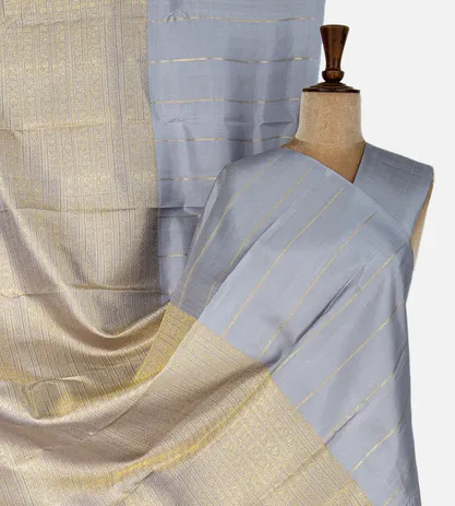 Grey Kanchipuram Silk Saree1