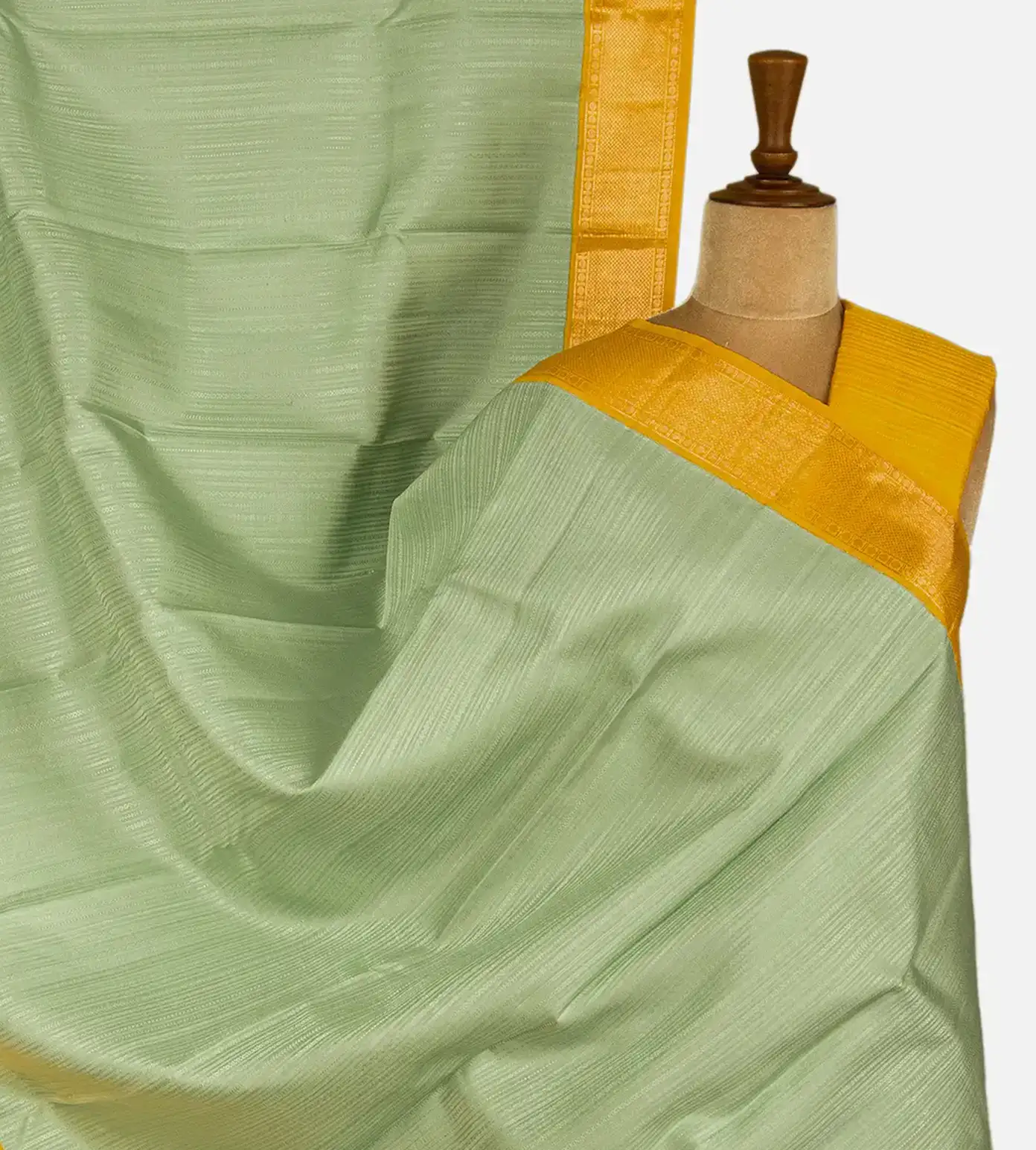 Pastel Green Kanchipuram Silk Saree