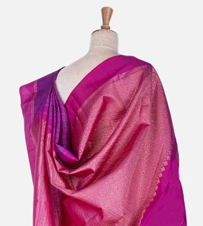 Bright Purple Kanchipuram Silk Saree3