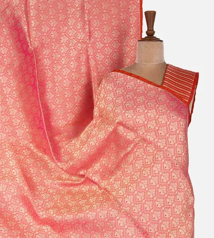 Pink Banarasi Silk Saree1