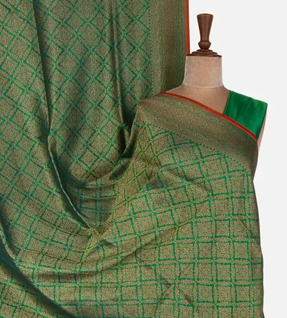 Green Banarasi Silk Saree1