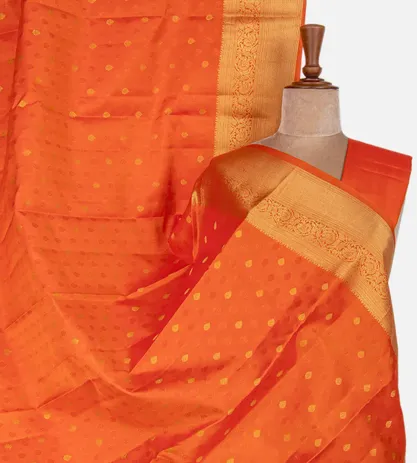 Orange Soft Silk Saree1