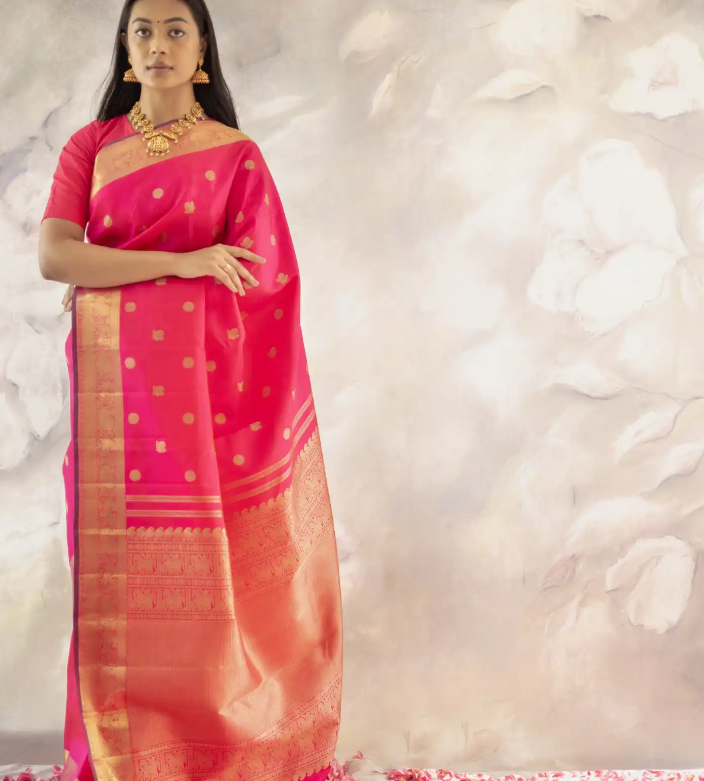 Pink Kanchipuram Silk Saree2