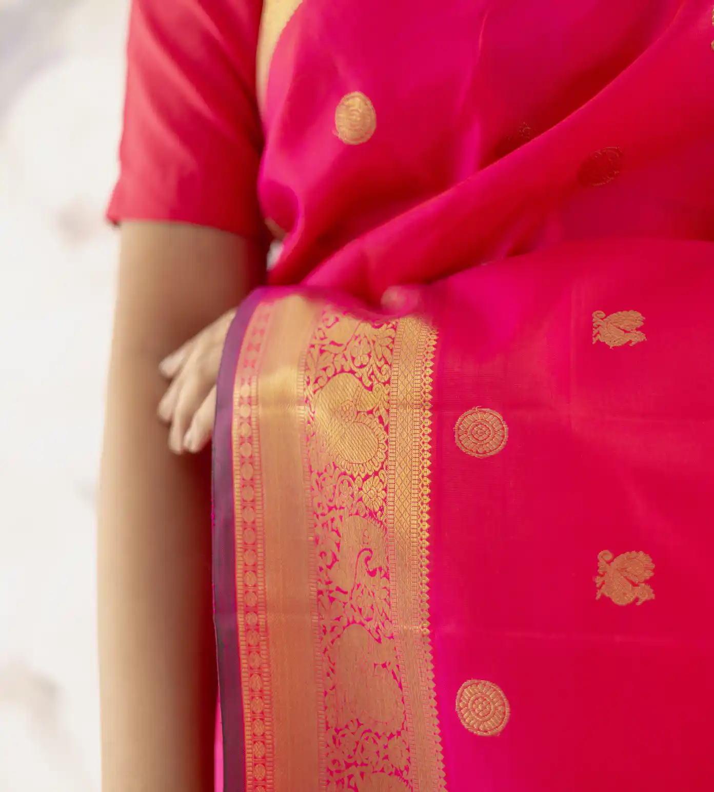 Pink Kanchipuram Silk Saree3