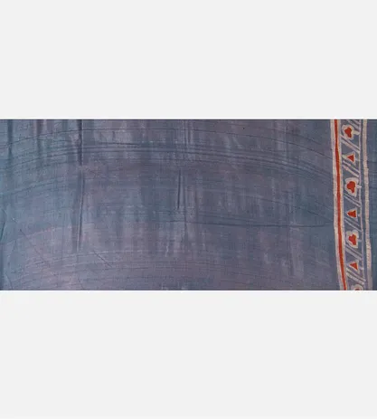 Powder Blue Batik Tussar Saree4