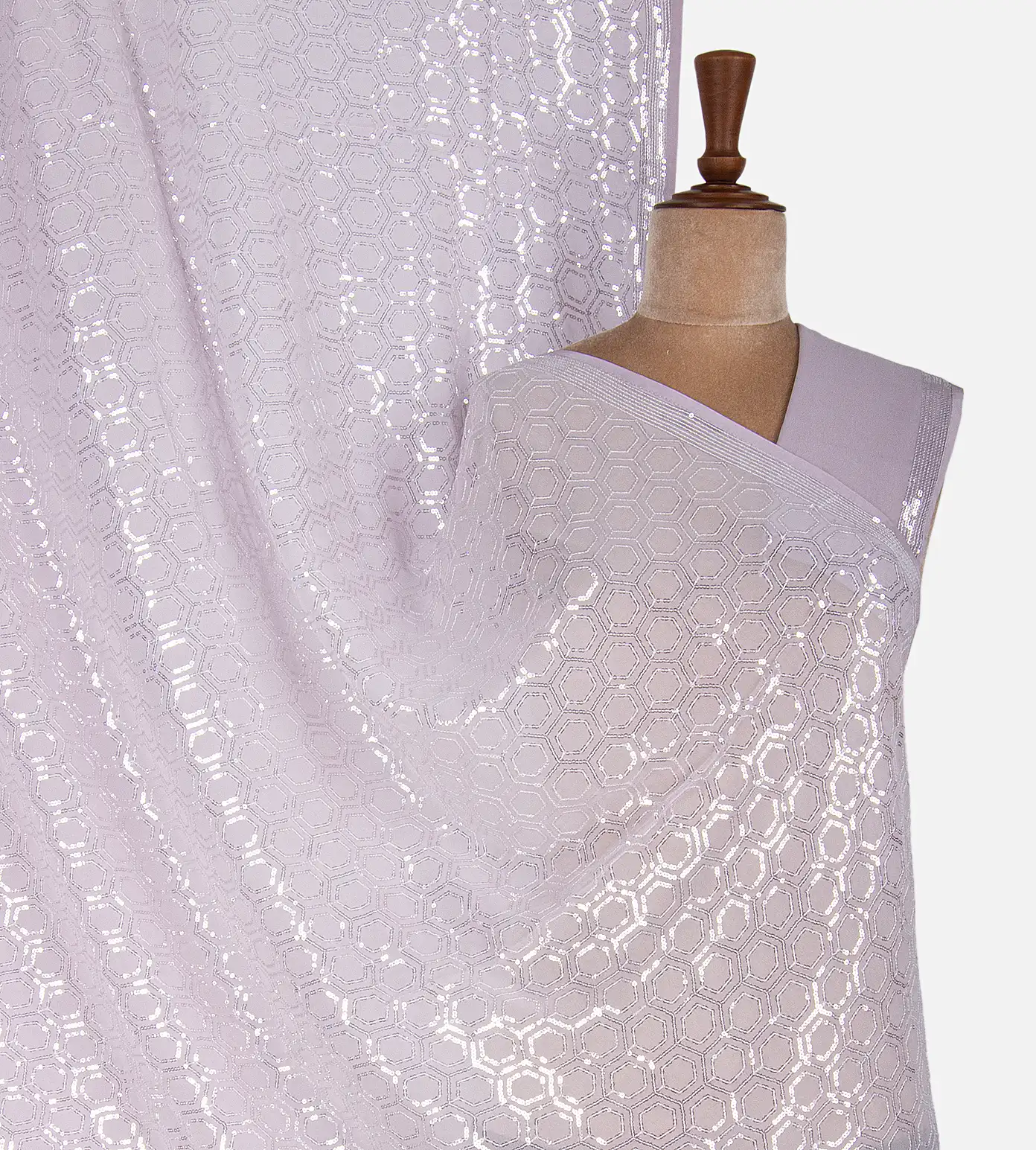 Lavender Georgette Saree1