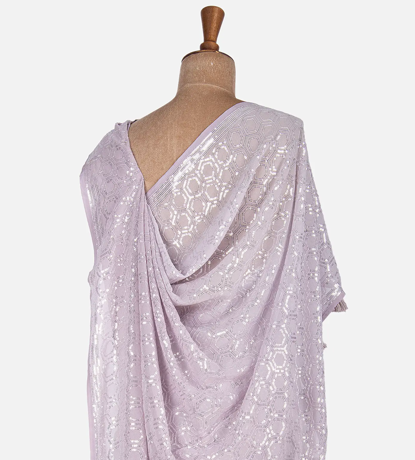 Lavender Georgette Saree3