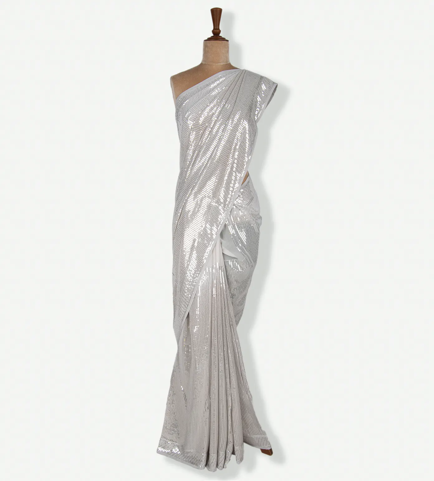 Grey Georgette Saree2
