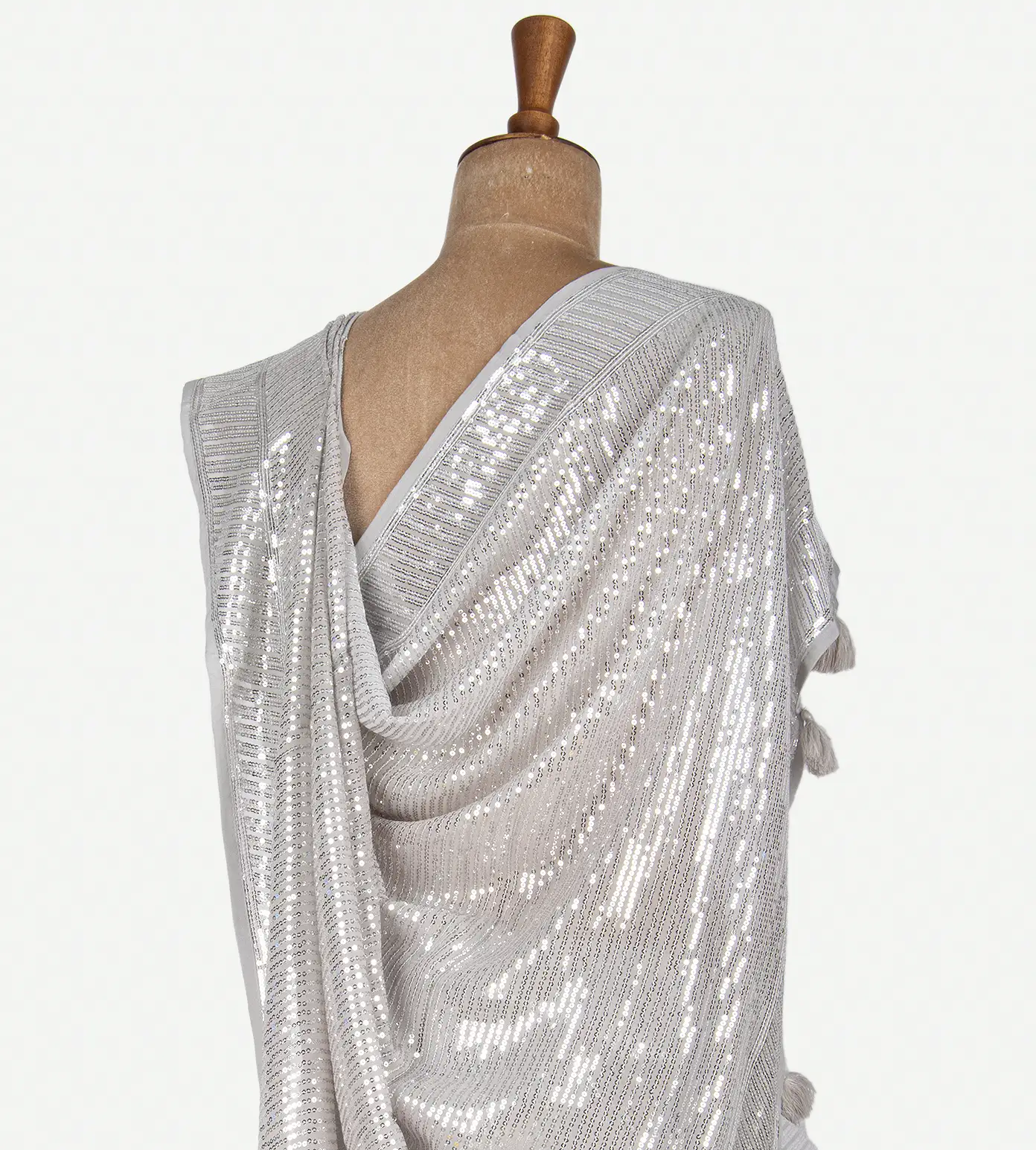 Grey Georgette Saree3