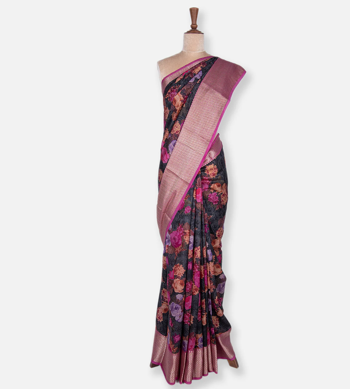 Black Chaniya Silk Saree2