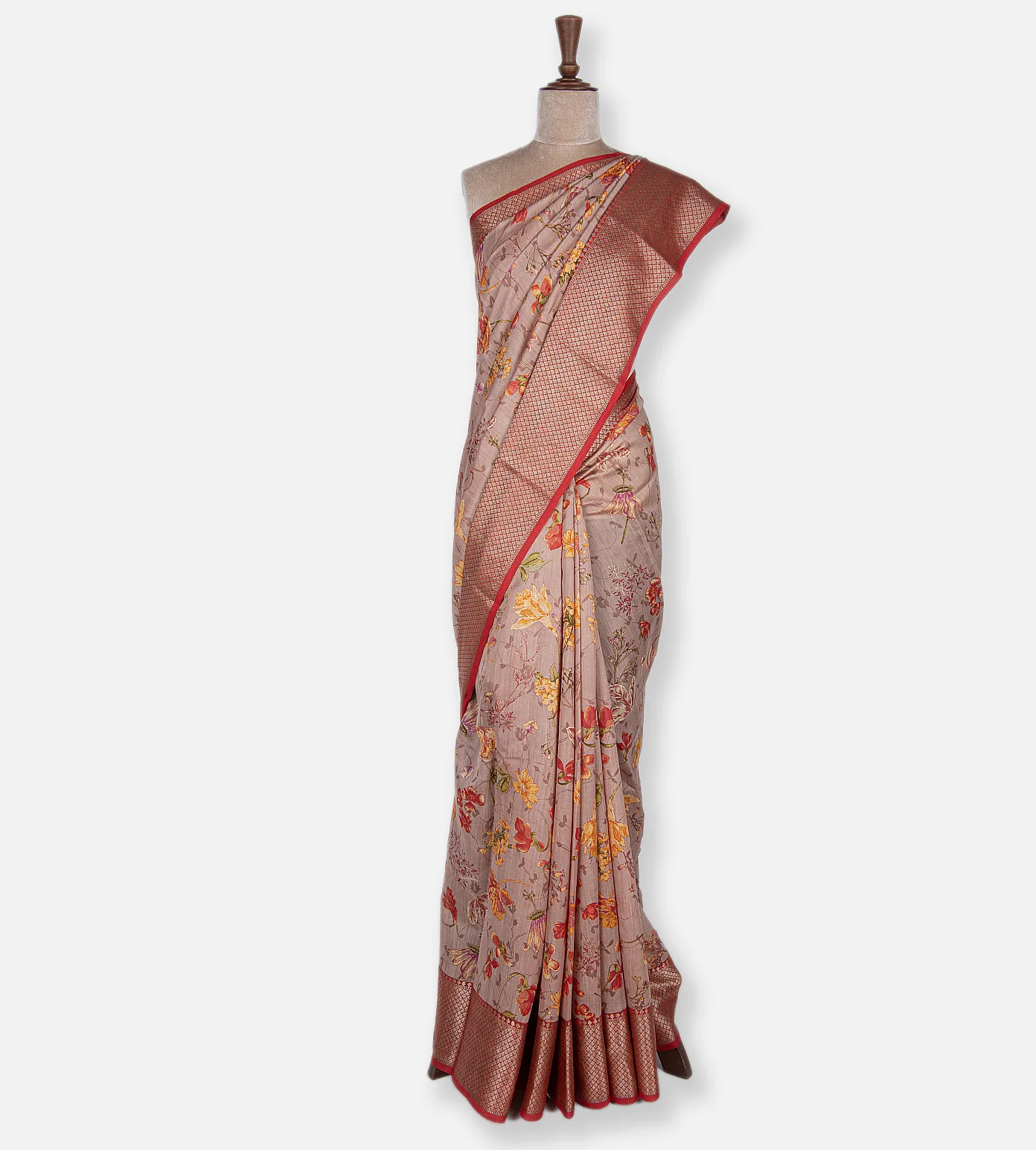Mauve Chaniya Silk Saree2