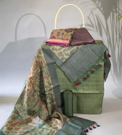 Green Tussar Salwar1