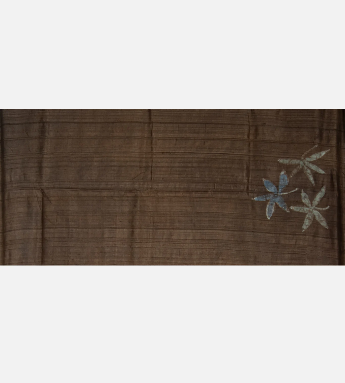 Brown Batik Tussar Saree4