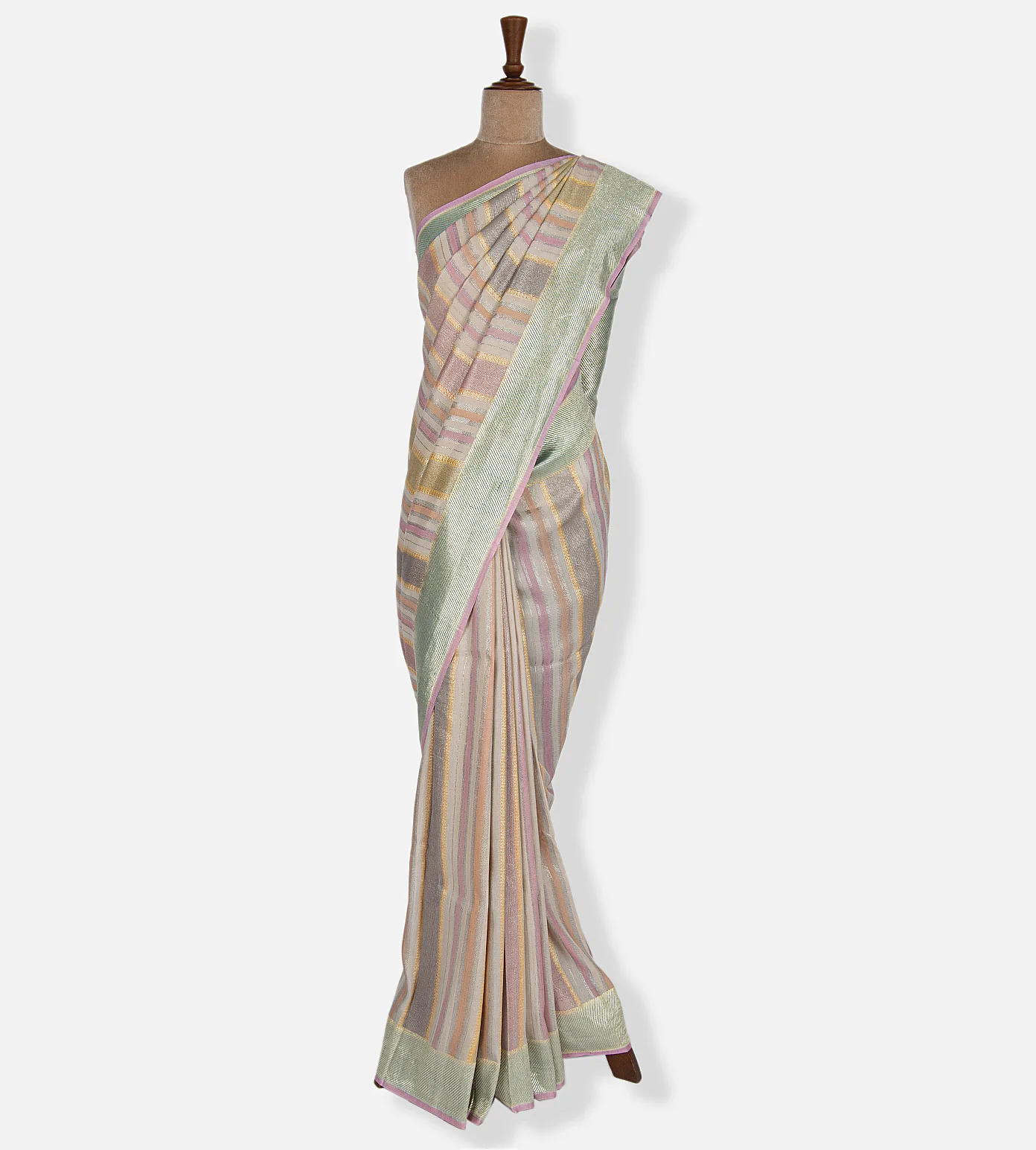 Multi Colour Tussar Georgette saree2