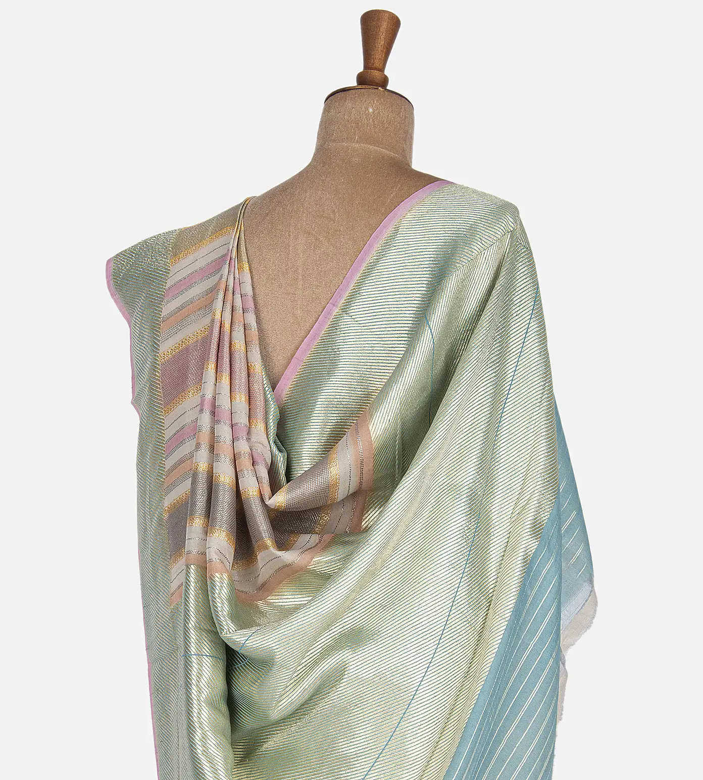 Multi Colour Tussar Georgette saree3
