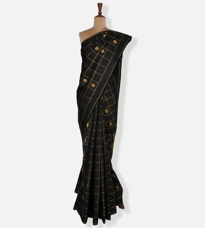 Black Kanchipuram Silk Saree2