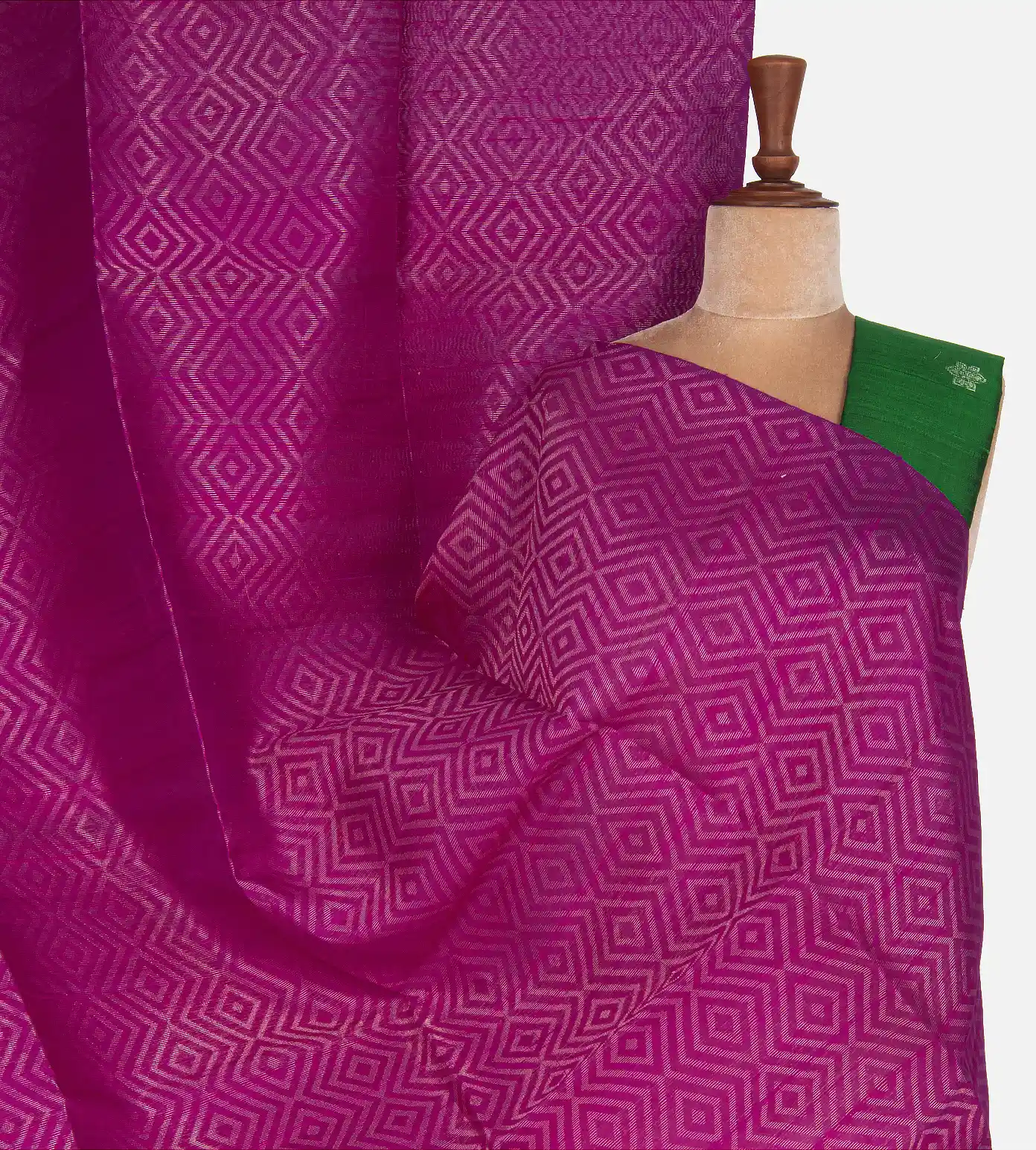 Pink Raw Silk Saree1