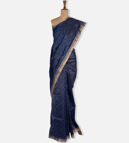 Blue Raw Silk Saree2