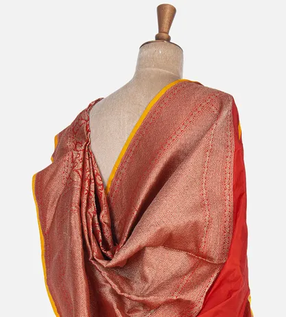 Red Banarasi Silk Saree3
