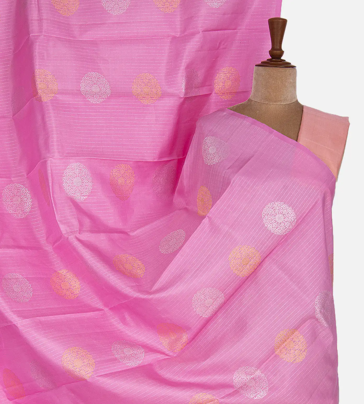 Pink Kanchipuram Silk Saree1