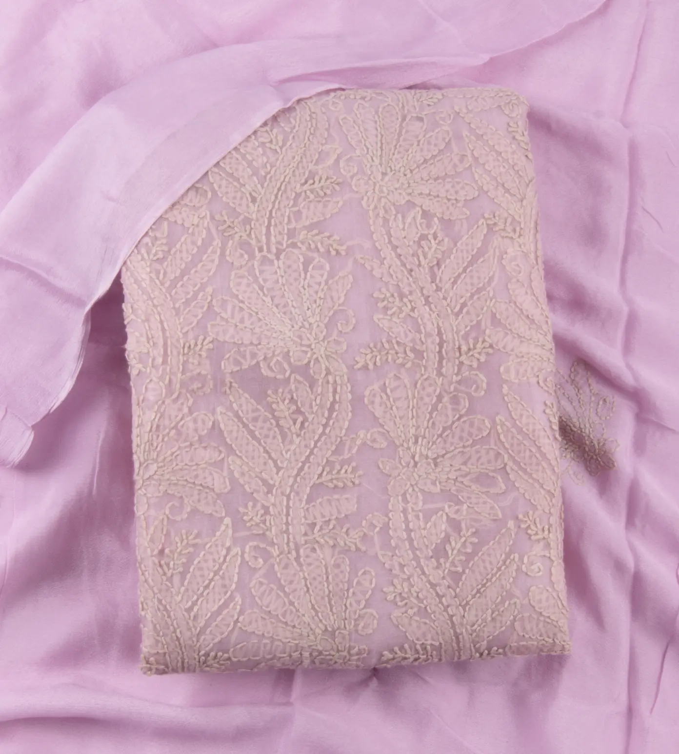 Lavender Organza Embroidery Salwar1