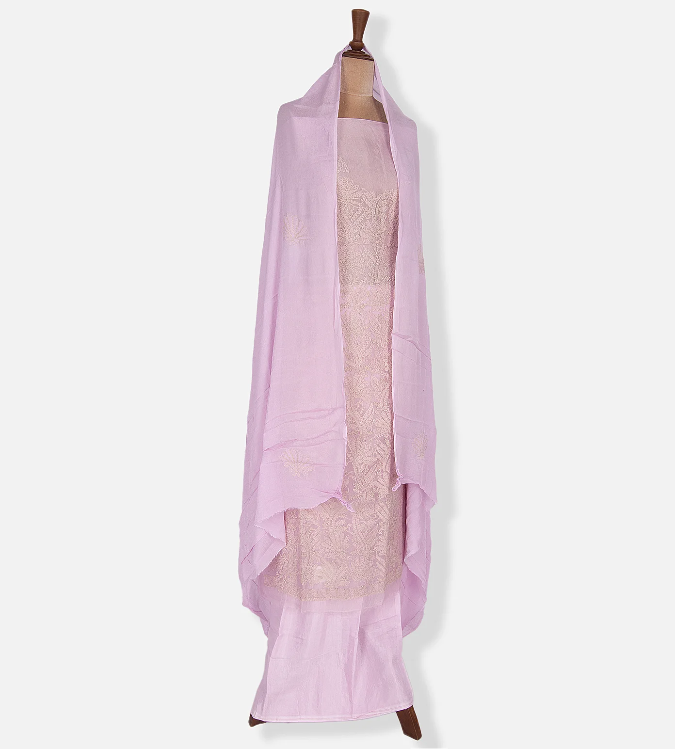 Lavender Organza Embroidery Salwar3