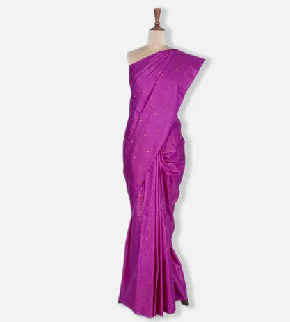 Bright Purple Kanchipuram Silk Saree2