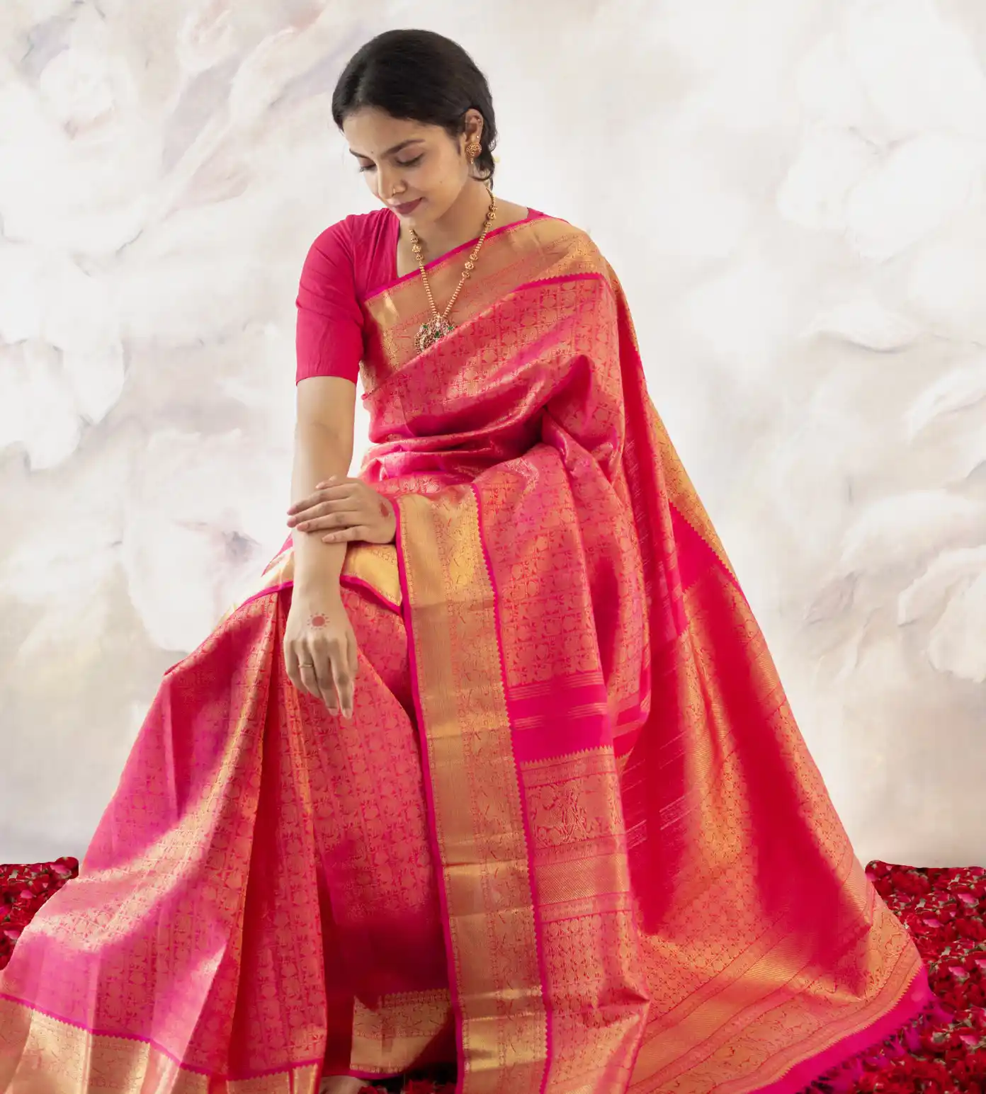 Pink Kanchipuram Silk Saree3