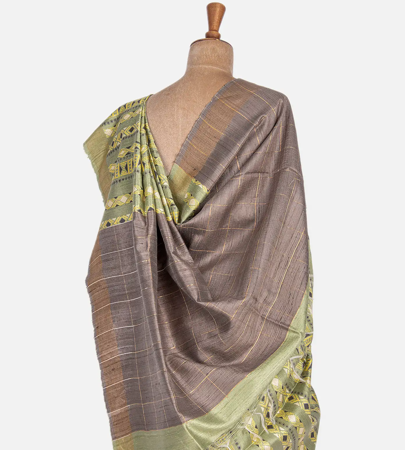 green-tussar-saree-b0636134-c