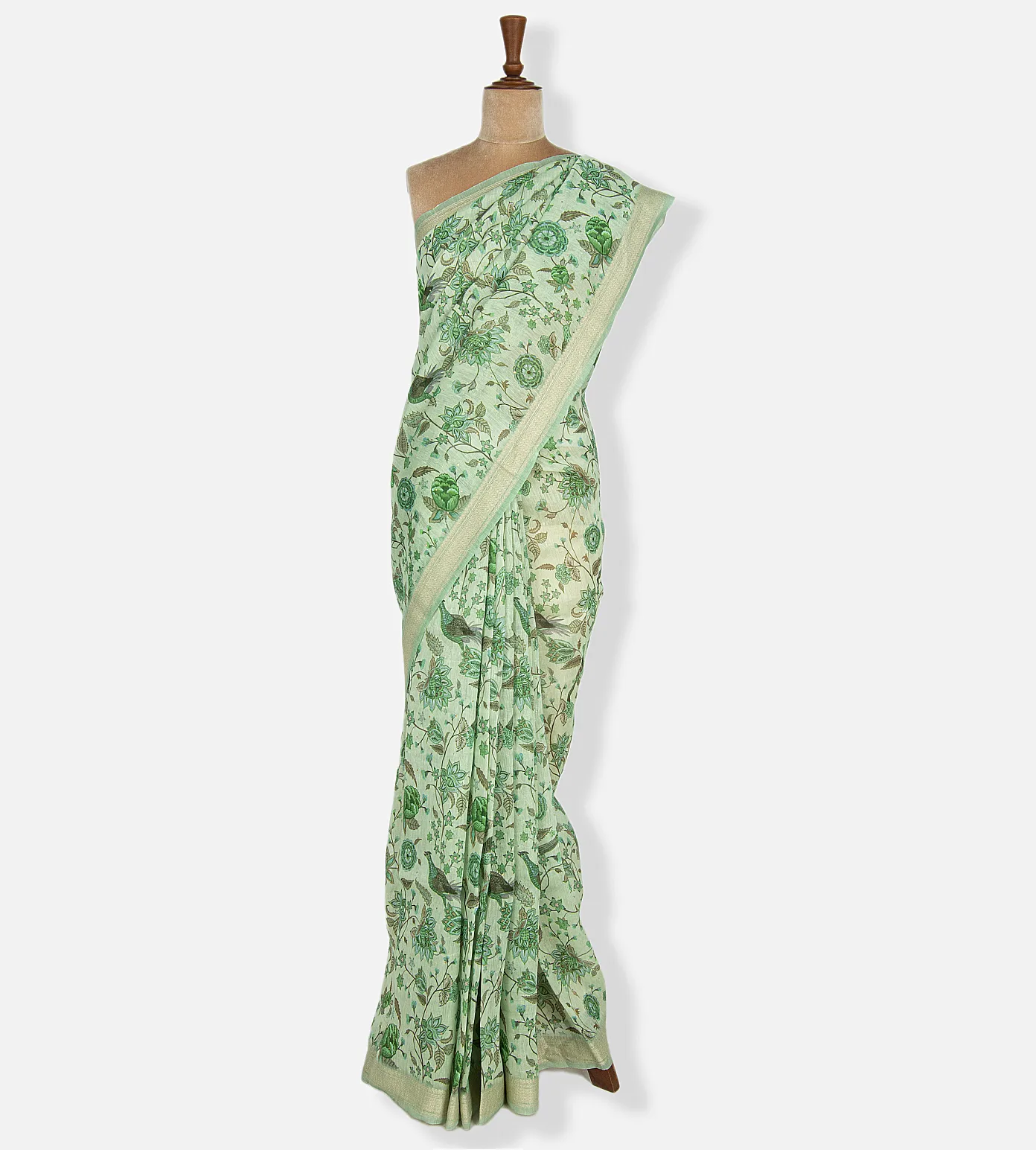 green-linen-saree-rv31959-b