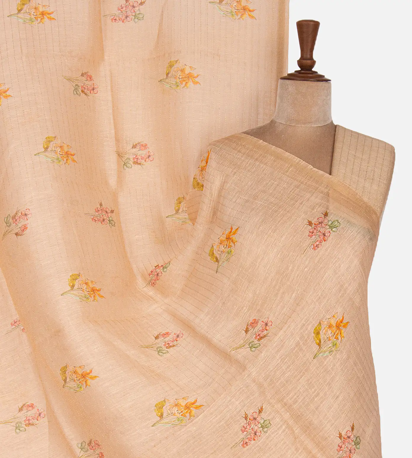 light-peach-linen-saree-rv33389-a